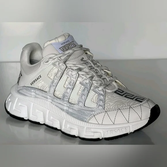 Versace WMNS Trigreca 'White Low-top Sneakers Women's 38.8 US Size 8 (NIB) - Picture 6 of 13